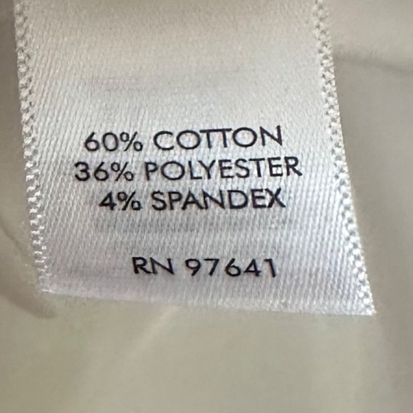 J Jill White Shirt Collection Sz Large Tall LT 12 14 Top Blouse Button Down - Picture 6 of 6